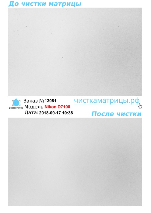 Чистка матрицы Nikon D7100 Чистка матрицы Nikon D7100