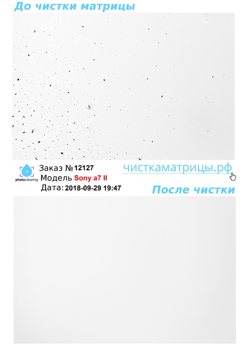 Чистка матрицы Sony a7 II Чистка матрицы Sony a7 II