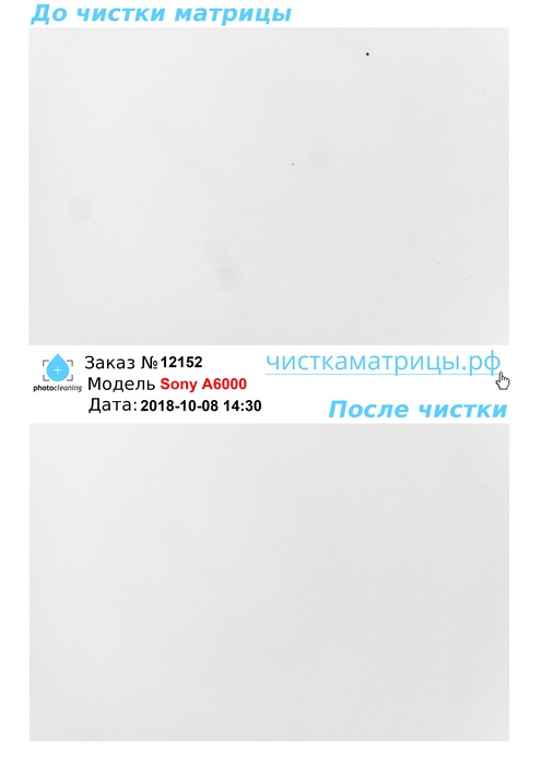 Чистка матрицы Sony A6000 Чистка матрицы Sony A6000