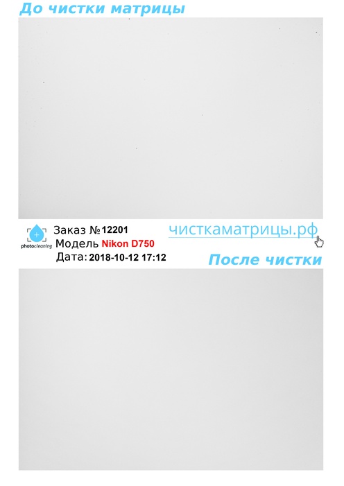 Чистка матрицы Nikon D750 Чистка матрицы Nikon D750