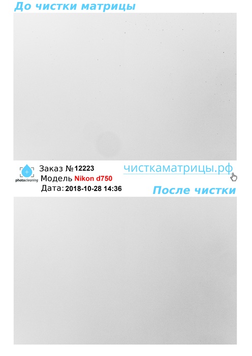 Чистка матрицы Nikon d750 Чистка матрицы Nikon d750