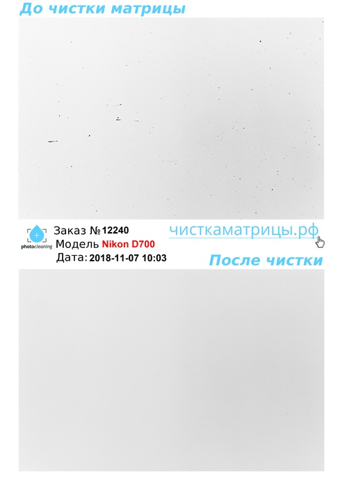 Чистка матрицы Nikon D700 Чистка матрицы Nikon D700