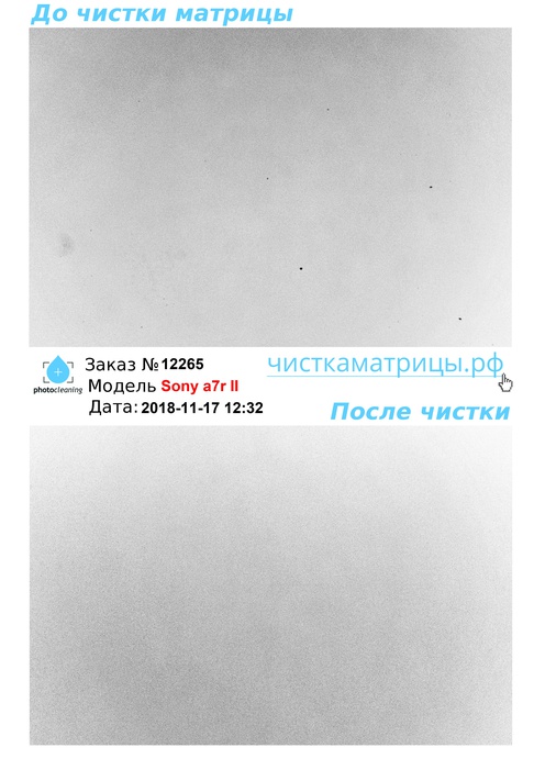 Чистка матрицы Sony a7r II Чистка матрицы Sony a7r II