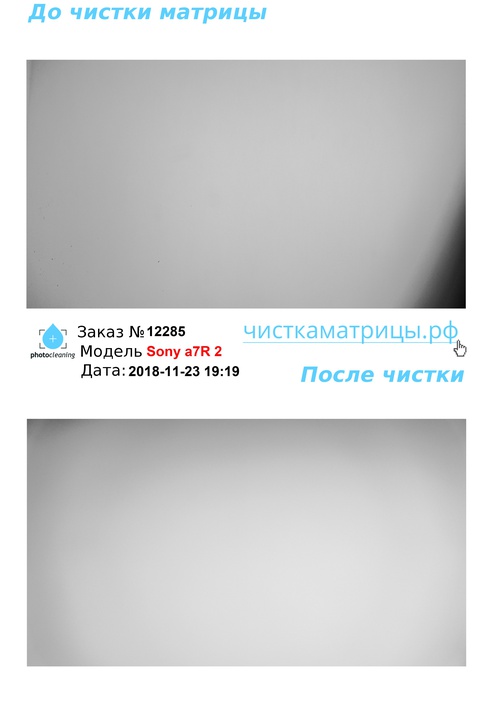 Чистка матрицы Sony a7R 2 Чистка матрицы Sony a7R 2