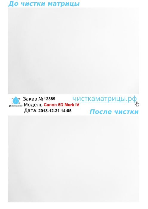 Чистка матрицы Canon 5D Mark IV Чистка матрицы Canon 5D Mark IV