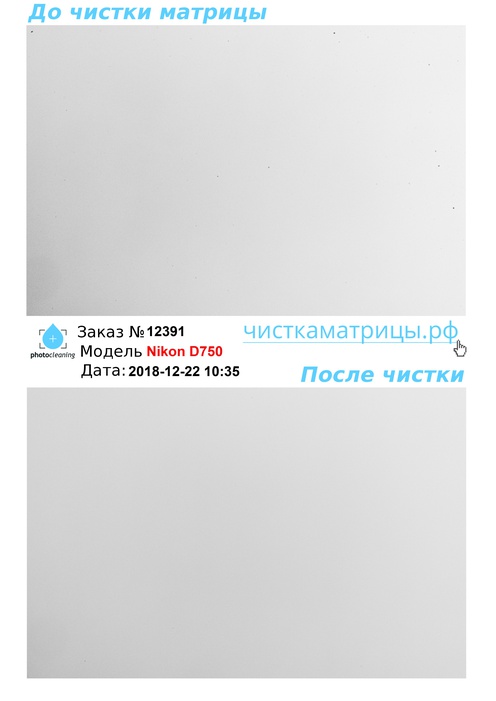 Чистка матрицы Nikon D750 Чистка матрицы Nikon D750