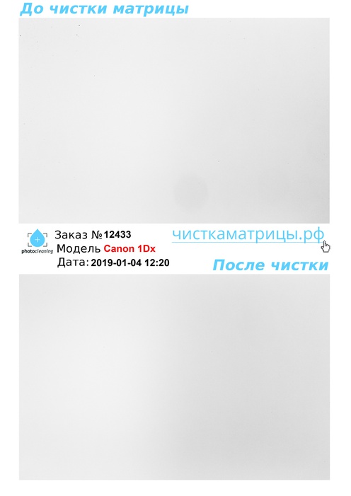 Чистка матрицы Canon 1Dx Чистка матрицы Canon 1Dx