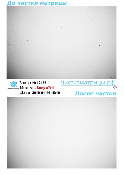 Чистка матрицы Sony a7r II Чистка матрицы Sony a7r II