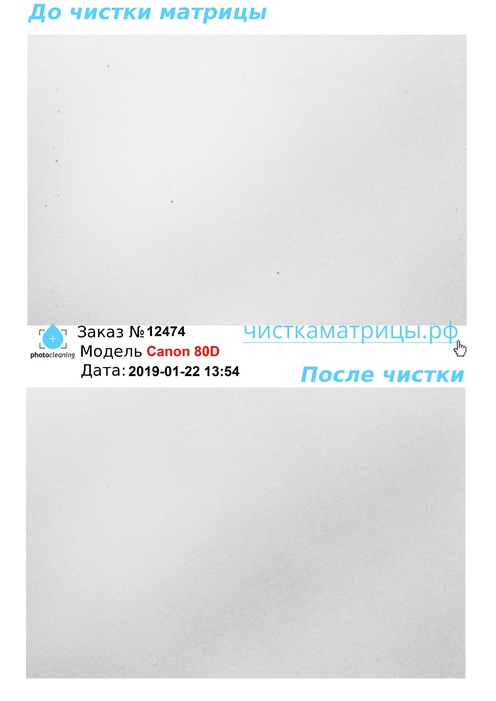 Чистка матрицы Canon 80D Чистка матрицы Canon 80D