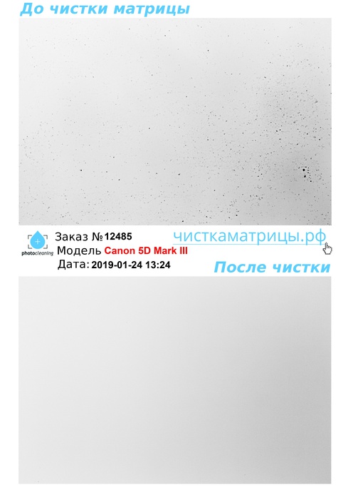 Чистка матрицы Canon 5D Mark III Чистка матрицы Canon 5D Mark III