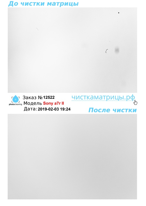 Чистка матрицы Sony a7r II Чистка матрицы Sony a7r II