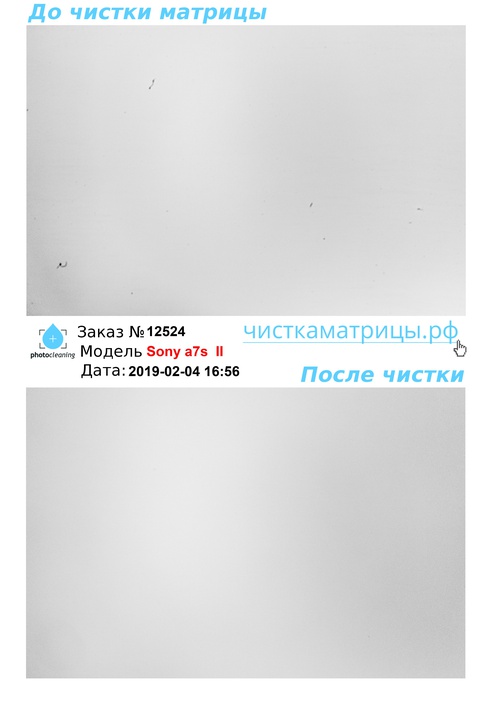 Чистка матрицы Sony a7s II Чистка матрицы Sony a7s II