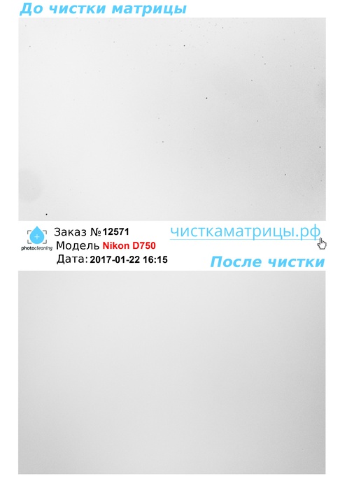Чистка матрицы Nikon D750 Чистка матрицы Nikon D750