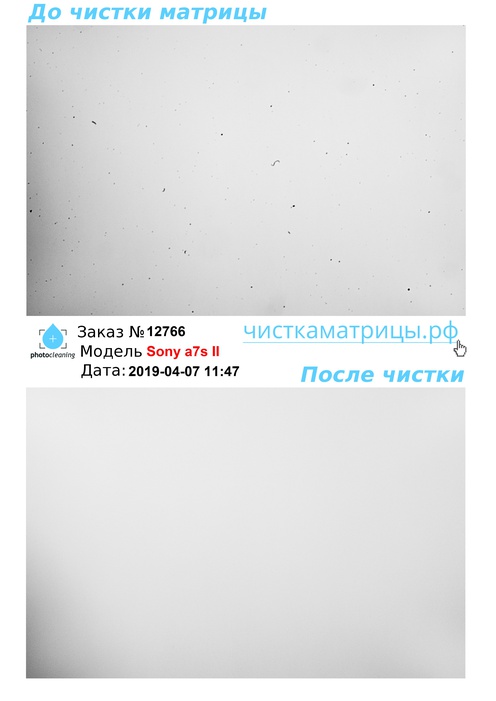 Чистка матрицы Sony a7s II Чистка матрицы Sony a7s II