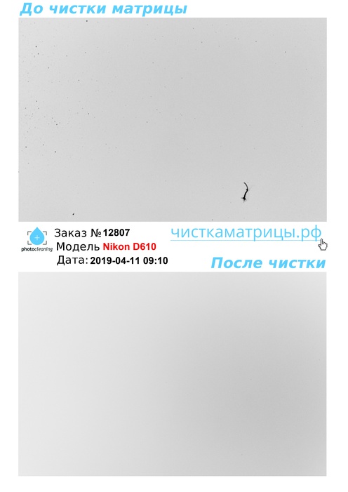 Чистка матрицы Nikon D610 Чистка матрицы Nikon D610