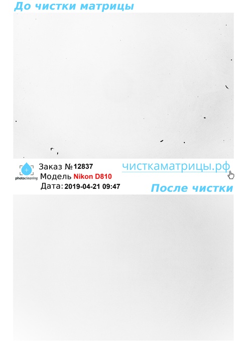 Чистка матрицы Nikon D810 Чистка матрицы Nikon D810