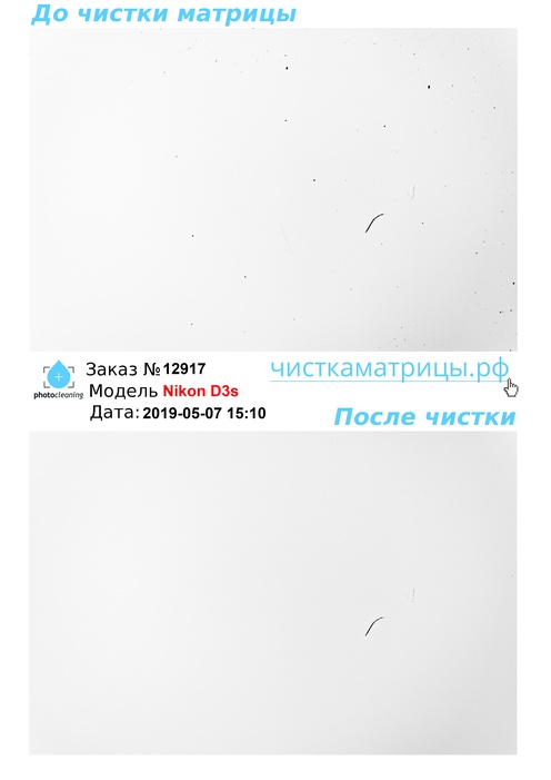 Чистка матрицы Nikon D3s Чистка матрицы Nikon D3s