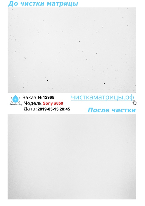 Чистка матрицы Sony a850 Чистка матрицы Sony a850