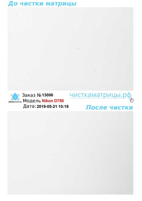 Чистка матрицы Nikon D750 Чистка матрицы Nikon D750