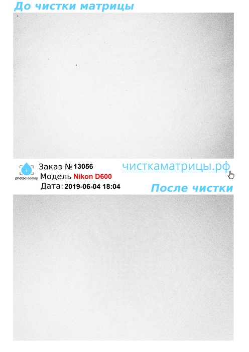 Чистка матрицы Nikon D600 Чистка матрицы Nikon D600