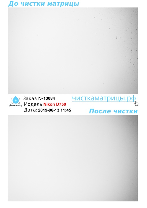 Чистка матрицы Nikon D750 Чистка матрицы Nikon D750