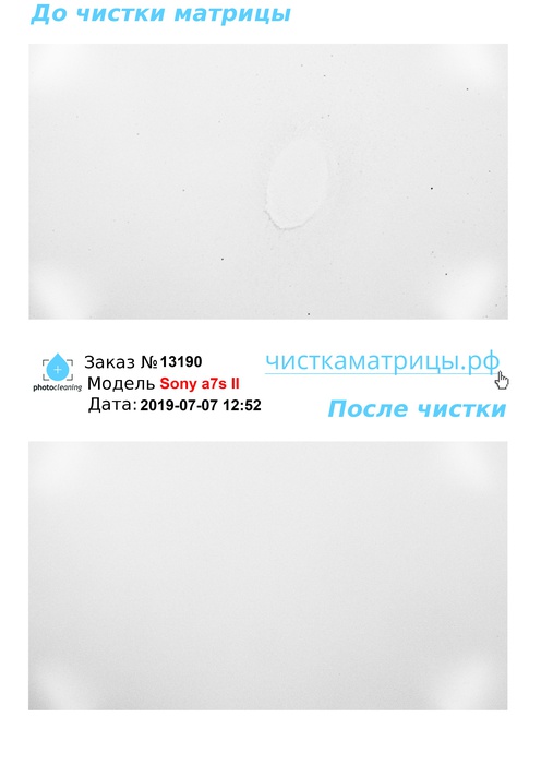 Чистка матрицы Sony a7s II Чистка матрицы Sony a7s II