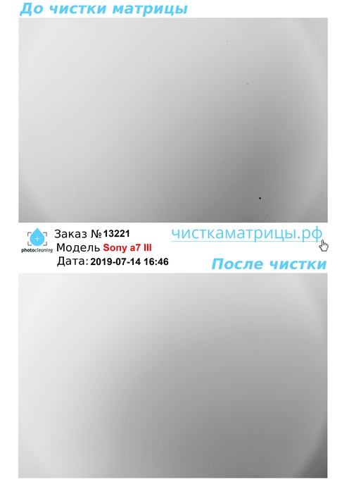 Чистка матрицы Sony a7 III Чистка матрицы Sony a7 III