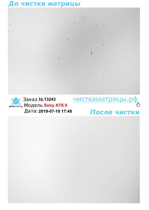 Чистка матрицы Sony A7S II Чистка матрицы Sony A7S II