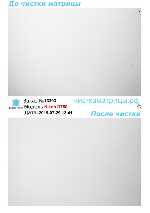 Чистка матрицы Nikon D750 Чистка матрицы Nikon D750