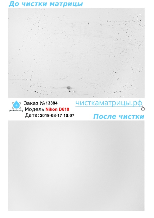 Чистка матрицы Nikon D610 Чистка матрицы Nikon D610