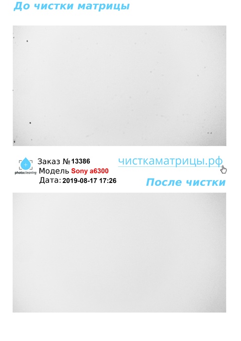 Чистка матрицы Sony a6300 Чистка матрицы Sony a6300