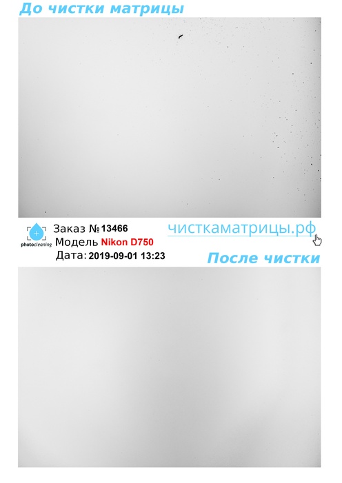 Чистка матрицы Nikon D750 Чистка матрицы Nikon D750
