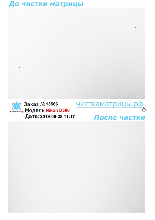 Чистка матрицы Nikon D500 Чистка матрицы Nikon D500