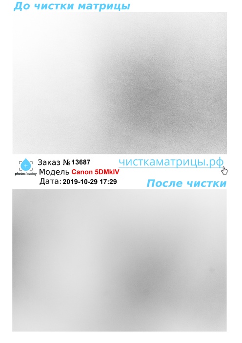 Чистка матрицы Canon 5DMkIV Чистка матрицы Canon 5DMkIV
