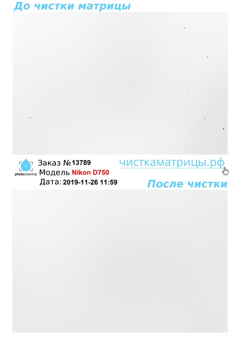 Чистка матрицы Nikon D750 Чистка матрицы Nikon D750