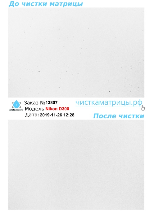 Чистка матрицы Nikon D300 Чистка матрицы Nikon D300