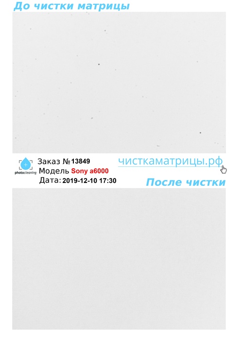 Чистка матрицы Sony a6000 Чистка матрицы Sony a6000