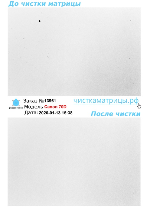 Чистка матрицы Canon 70D Чистка матрицы Canon 70D
