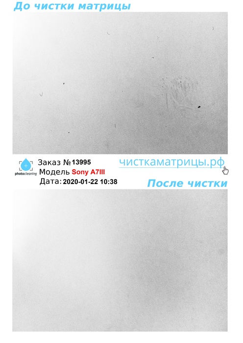 Чистка матрицы Sony A7III Чистка матрицы Sony A7III
