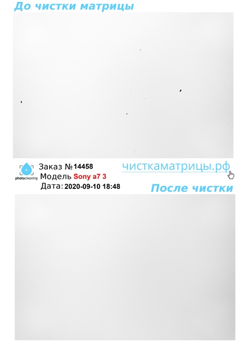Чистка матрицы Sony a7 3 Чистка матрицы Sony a7 3