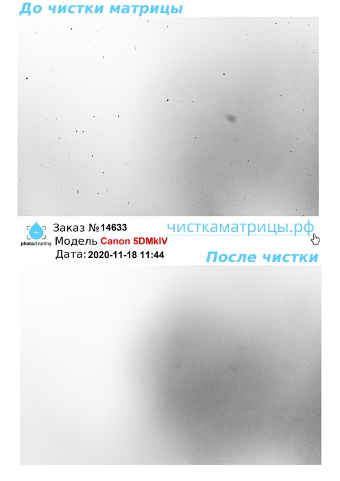 Чистка матрицы Canon 5DMkIV Чистка матрицы Canon 5DMkIV