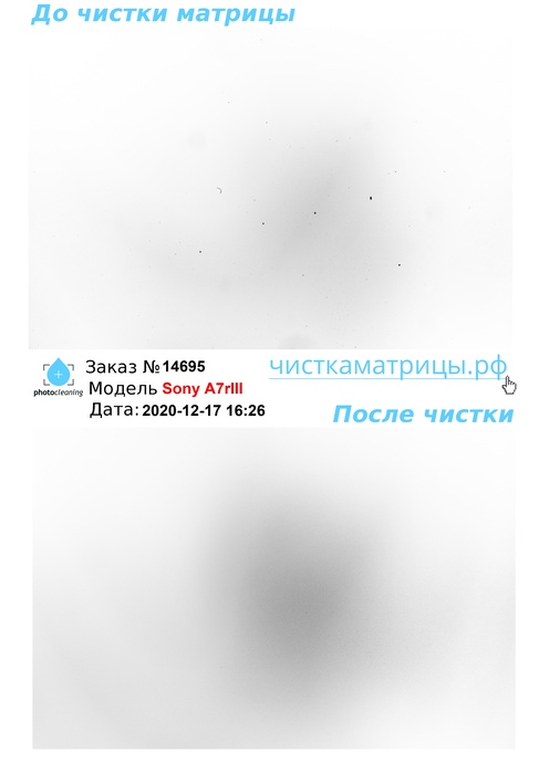 Чистка матрицы Sony A7rIII Чистка матрицы Sony A7rIII