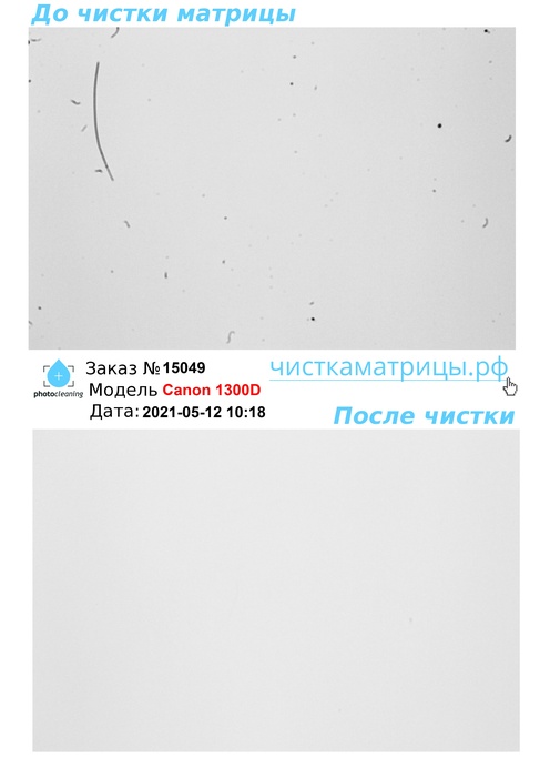 Чистка матрицы Canon 1300D Чистка матрицы Canon 1300D