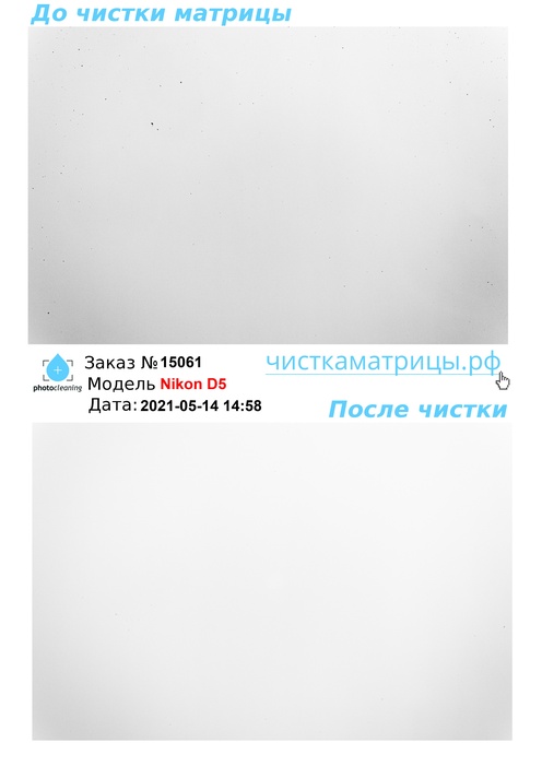 Чистка матрицы Nikon D5 Чистка матрицы Nikon D5