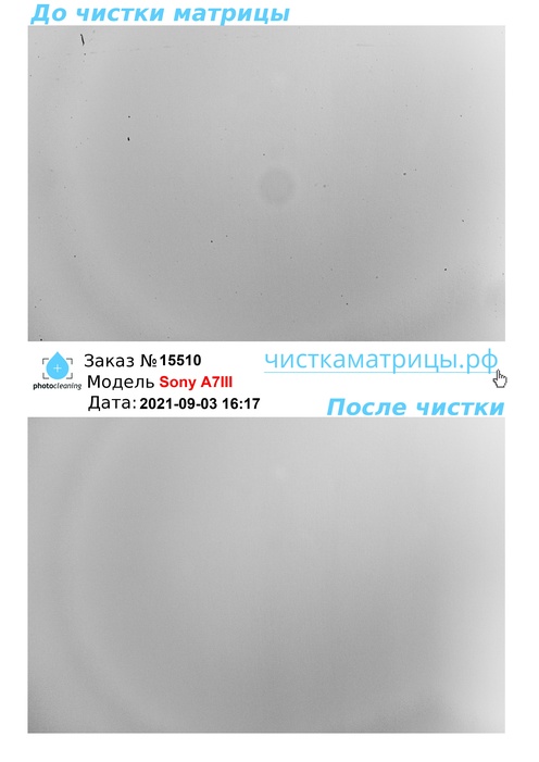 Чистка матрицы Sony A7III Чистка матрицы Sony A7III